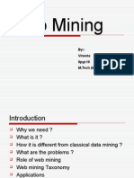 Web Mining: By:-Vineeta 8pgc18 M.Tech (II Semester)