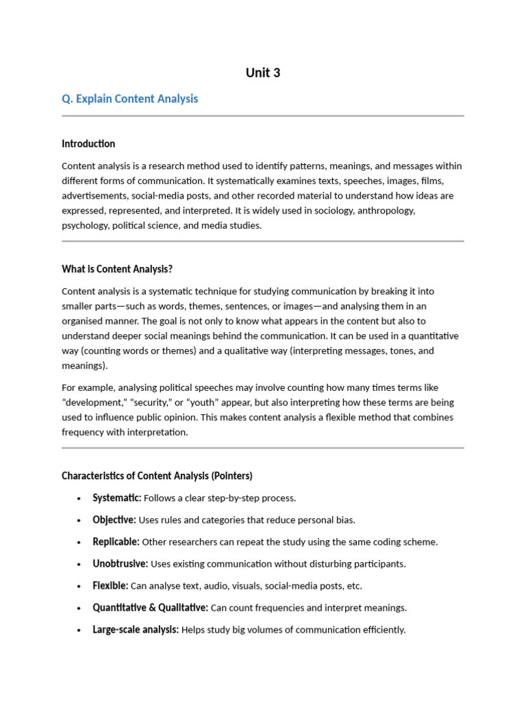 RM Unit 3 & 4 | PDF | Oral History | Qualitative Research