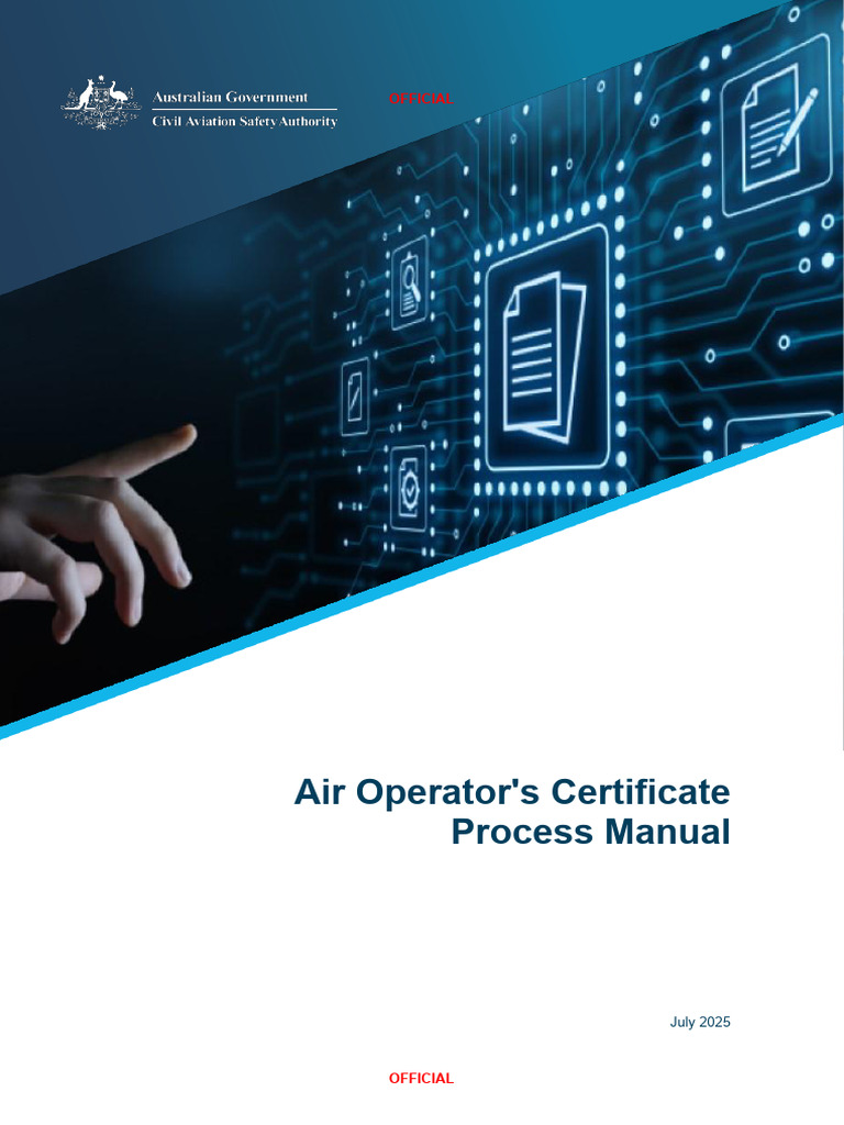 Air Operators Certificate Process Manual | PDF | Creative Commons ...