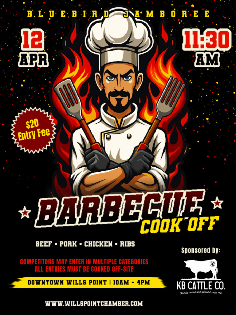 BBQ Cook-Off Entry Form Fillable | PDF | Barbecue | Beef