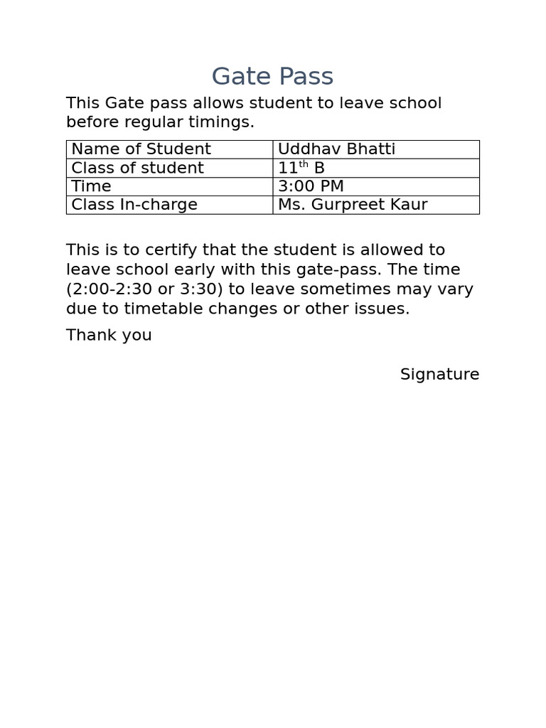 Gate Pass 2025-26 | PDF