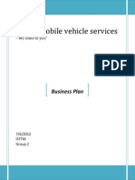 Fastro Mobile Vehicle Services: Business Plan