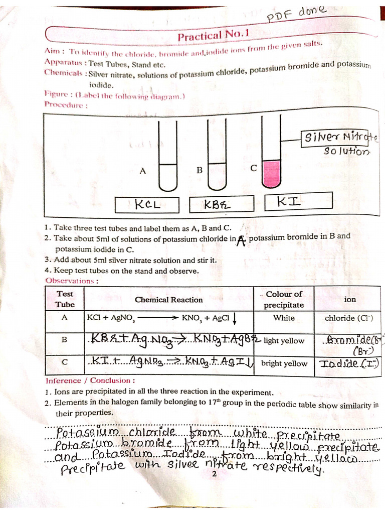 Science 1 Practical | PDF
