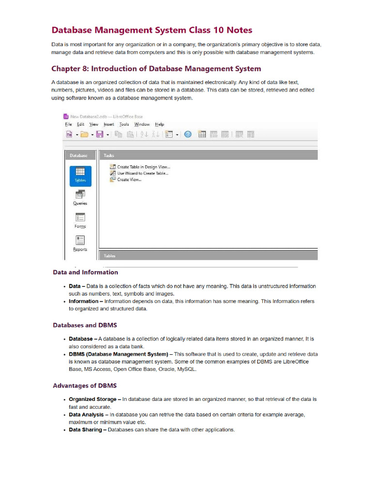 Dbms Notes | PDF
