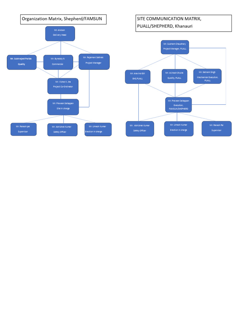 Organisation Matrix | PDF