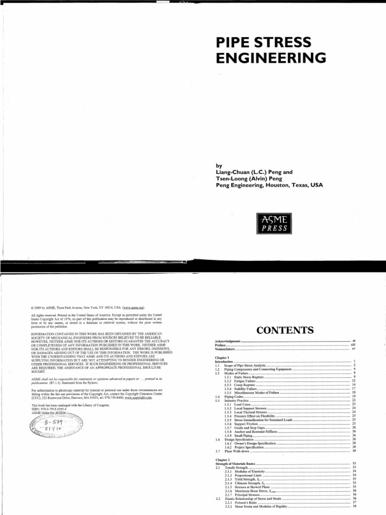 Pipe Stress Engineering PENG 1 | PDF