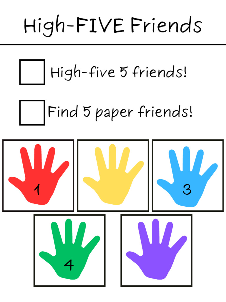 High-FIVE Friends - Paper Friends | PDF