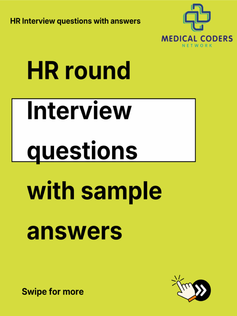 HR Round Interview Questions With Sample Answers | PDF