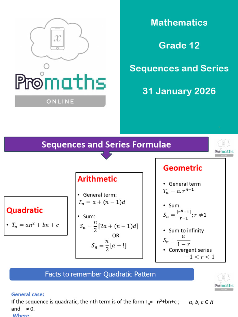 Sequences and Series 2026-1 | PDF | Real Analysis | Complex Analysis