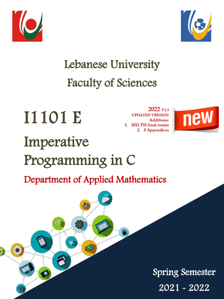 Lebanese University Faculty of Sciences: Imperative Programming in C | PDF