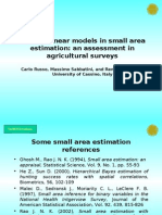 General Linear Models in Small Area Estimation: An Assessment in Agricultural Surveys