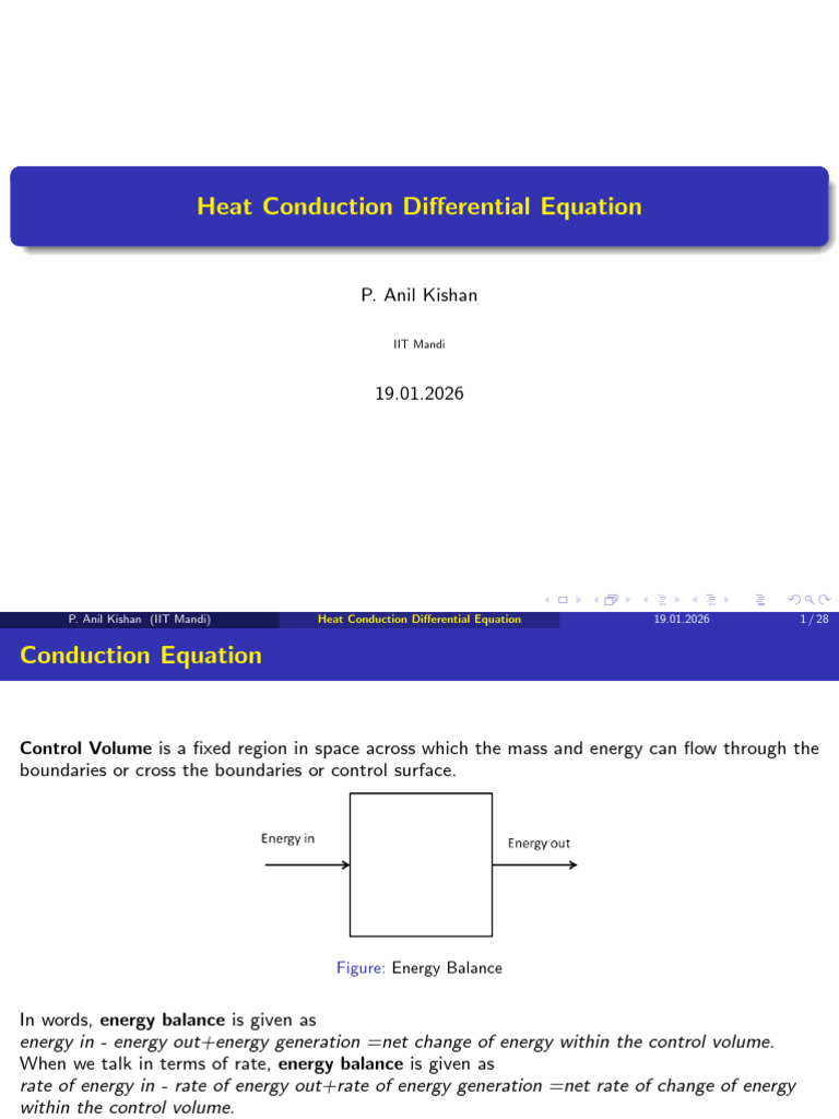 Lecture - 7, 8 - 2026 Additional | PDF | Thermal Conduction | Heat