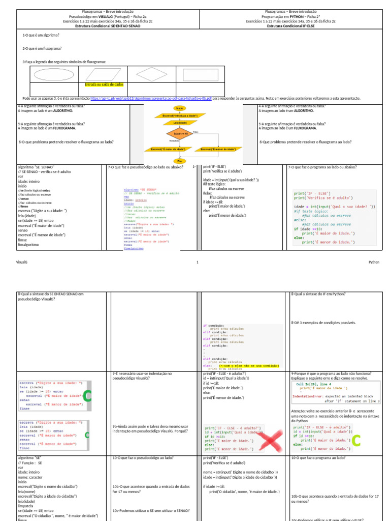 Ficha2a SE If Python e Visualg FichaDupla 1a22 Mais34a 35e36daficha2c ...