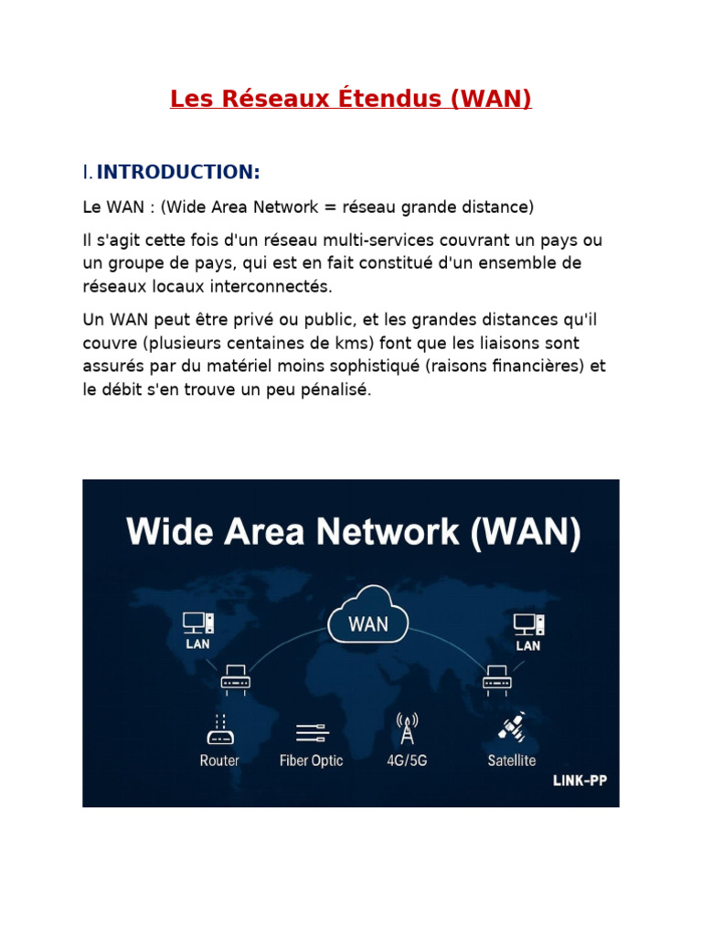 Les Réseaux Étendus (WAN) | PDF | Mise en réseau | Commutation d ...