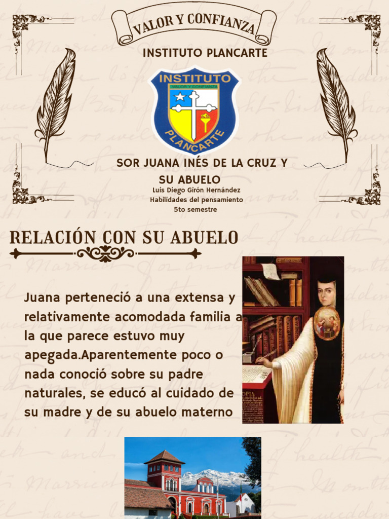 Sor Juana Inés de La Cruz y Formación Intelectual | PDF