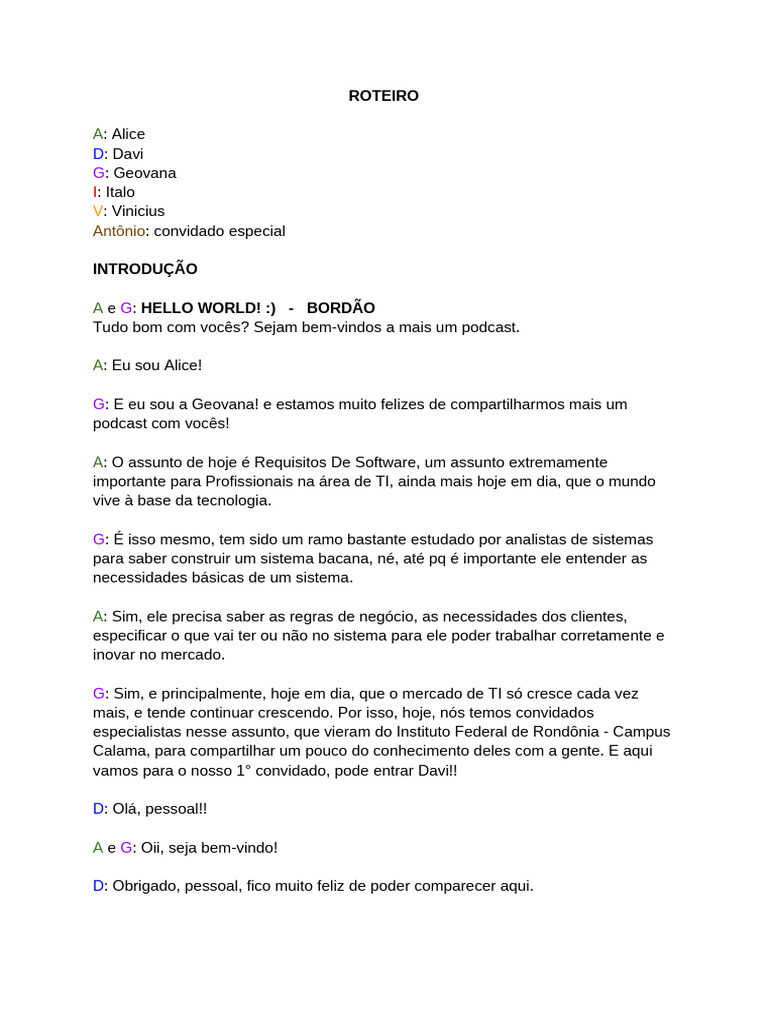 Podcast - Hello World | PDF | Testes de software