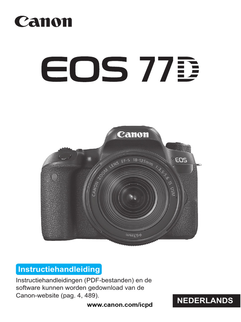 EOS 77D Instruction Manual NL | PDF