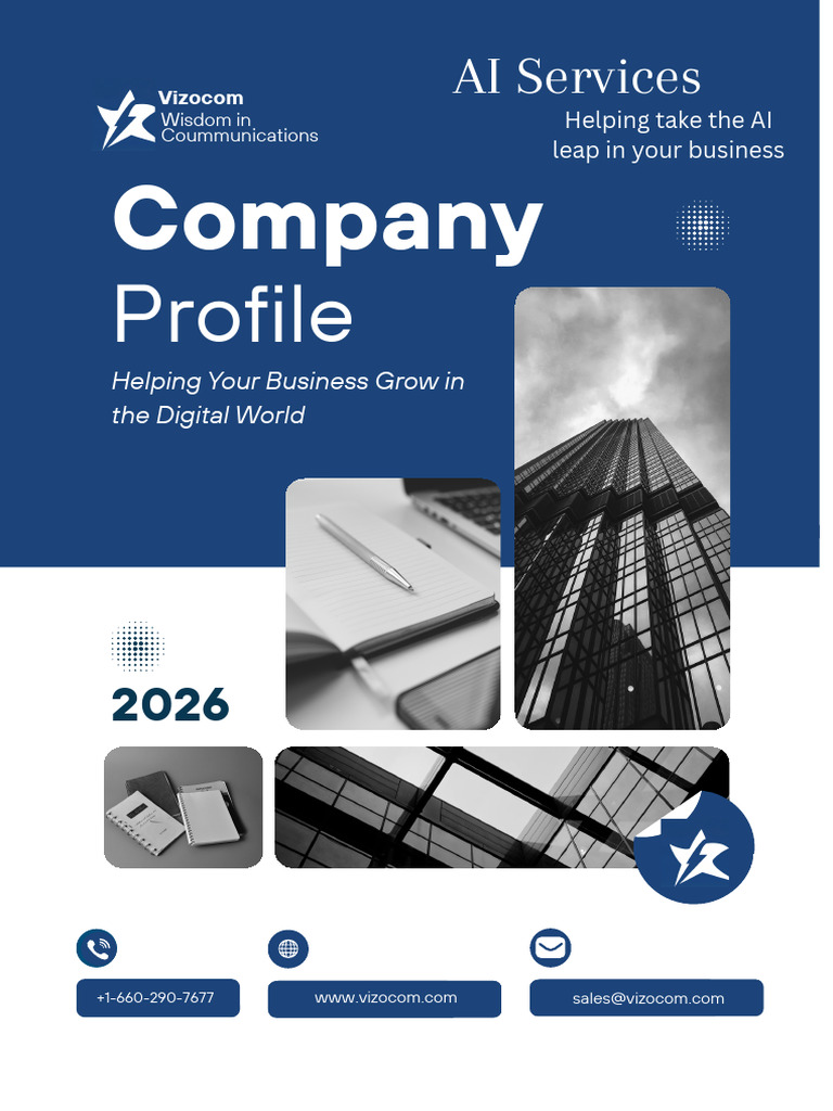 Dark Blue Modern Company Profile Booklet | PDF | Artificial ...