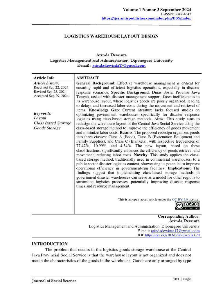 Logistics Warehouse Layout Design F80209ab | PDF | Warehouse | Logistics