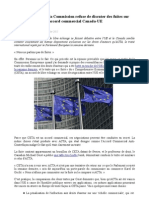 ACTA réanimé - la Commission refuse de discuter des fuites sur l'accord commercial Canada-UE
