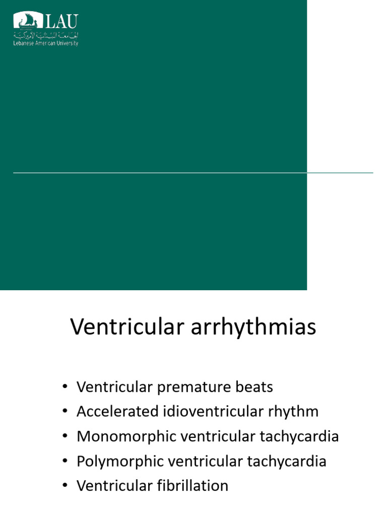 EKG.7. Ventricular Arrhythmias | PDF | Cardiovascular System | Cardiology