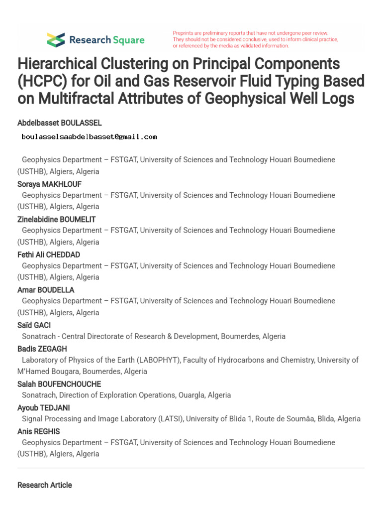 Hierarchical Clustering On Principal Components HC | PDF | Wavelet ...