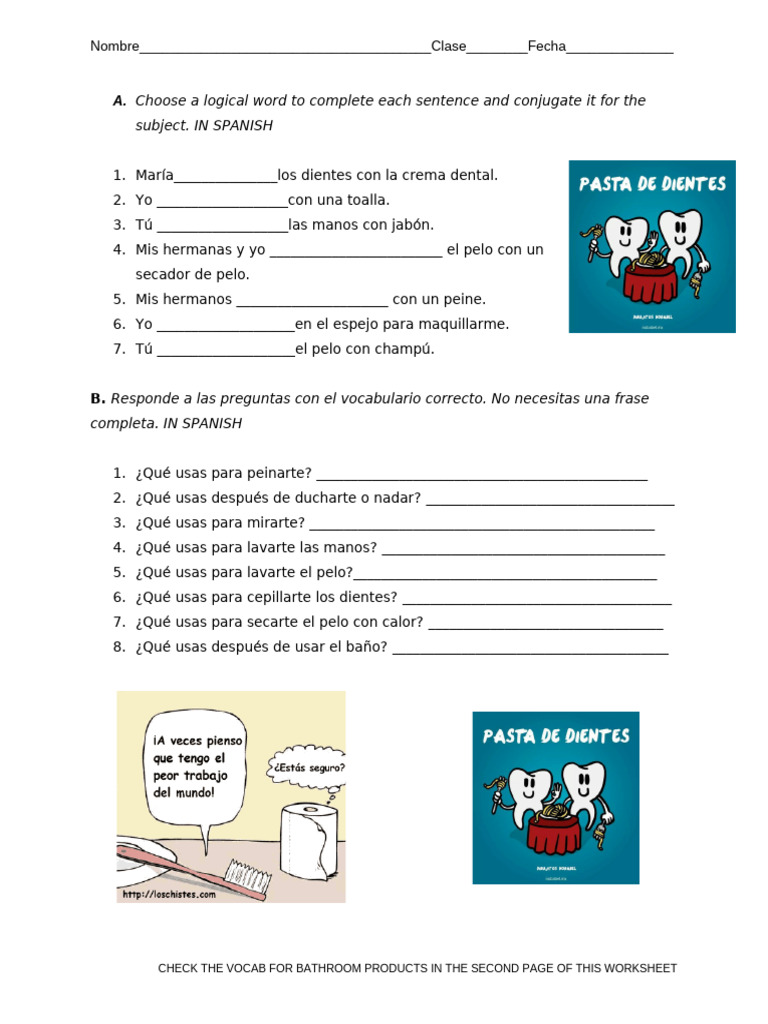 WS - Reflexives Parte 3 2 | PDF