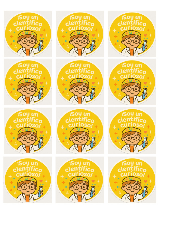 STICKER Experiencia Científica | PDF