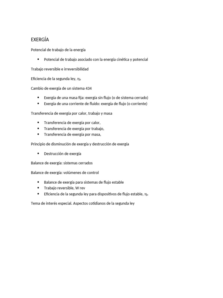 EXERGÍA | PDF