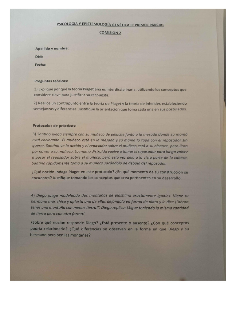 Primer Parcial Genetica 2024 | PDF