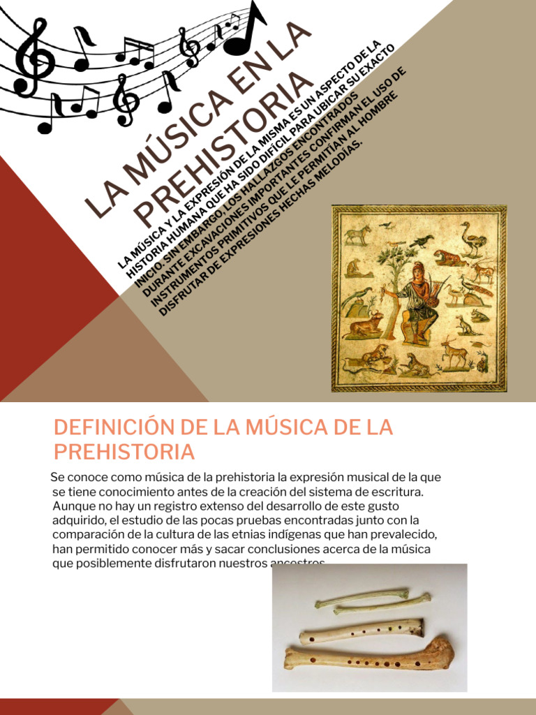 La M-Sica en La Prehistoria | PDF | Instrumentos musicales ...
