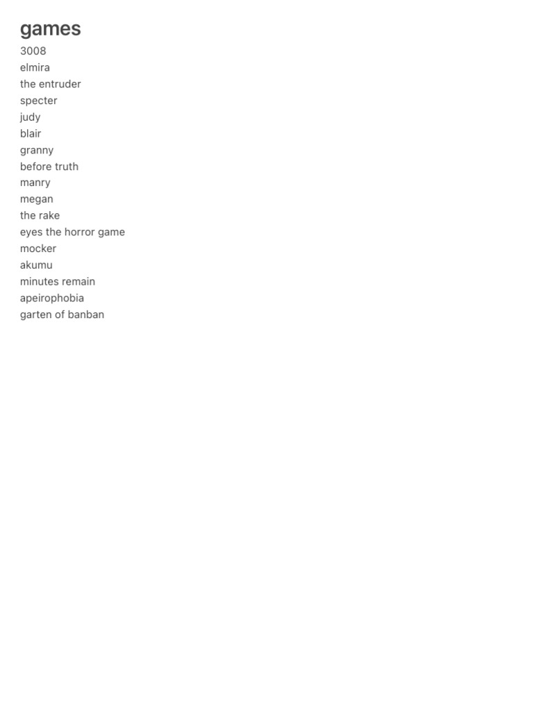 Games | PDF