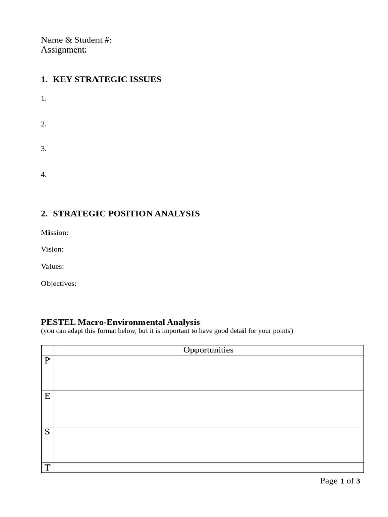 Case Assignment 1 Submission Sample Template | PDF
