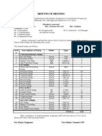 Minutes of Meeting - Dalmia Cement