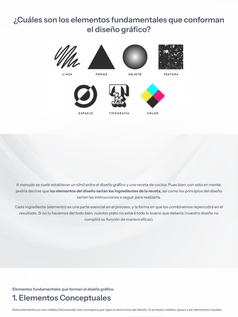 Cuales Son Los Elementos Fundamentales Que Conforman El Diseno Grafico ...