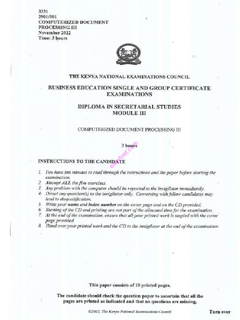 CDP III Nov 2022 | PDF