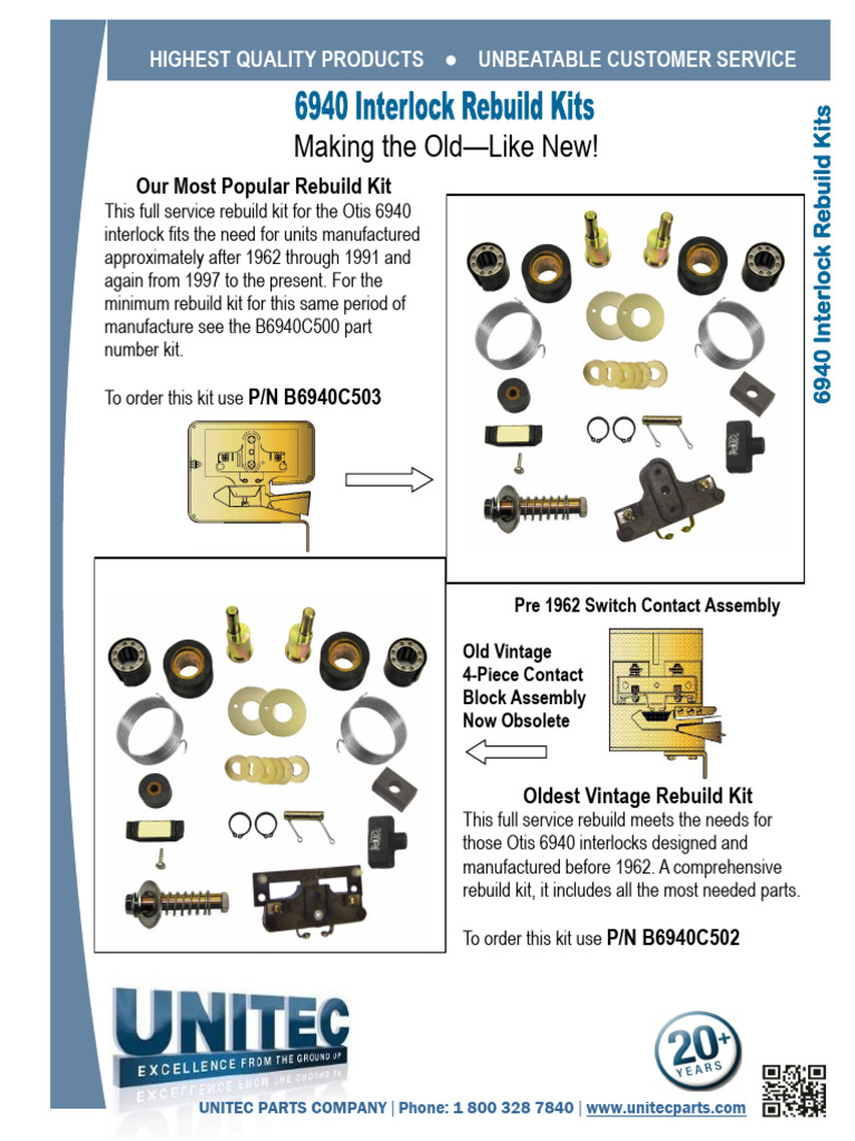 6940 Interlock Rebuild Kits | PDF | Electrical Wiring