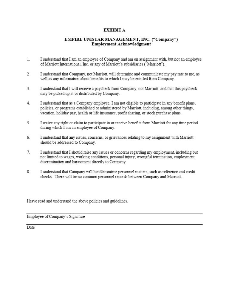 Exhibit A&b - New Version | PDF | Employment | Intellectual Property