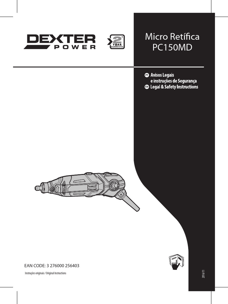 Manual Micro Retífica Dexter | PDF | Eletricidade | Fonte de energia