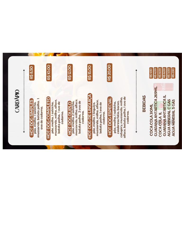 Cadapio Hot Dog | PDF