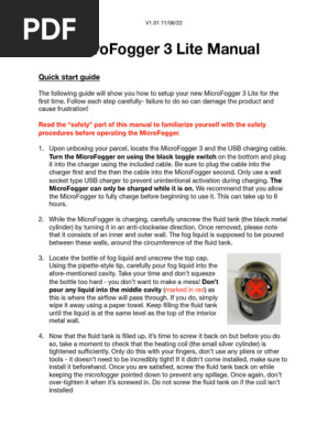 Microfogger v3 Lite Vosentech | PDF | Heat Exchanger