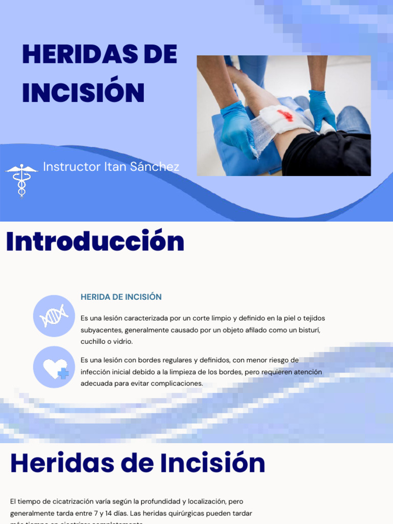 Heridas de Incisión | PDF | Herida | Enfermedades y trastornos