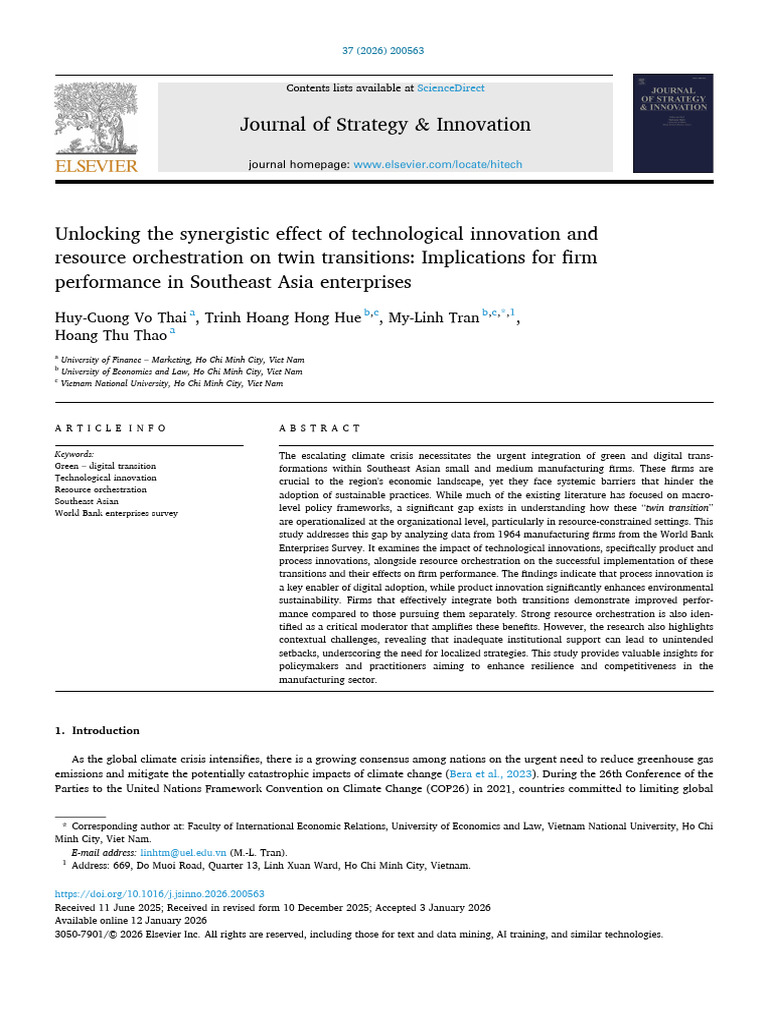 Unlocking The Synergistic Effect of Technological Innovation 2026 ...