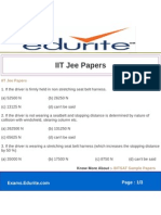 IIT Jee Papers: Page: 1/3
