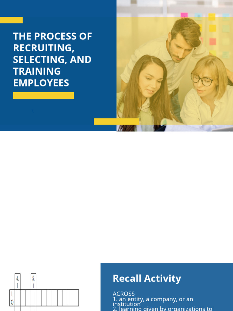 Recruitment Selection and Training and Development | PDF | Recruitment ...