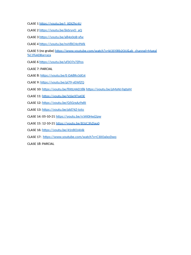 Links Clases FQI | PDF