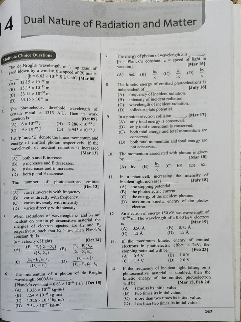 Dual Nature HSC | PDF