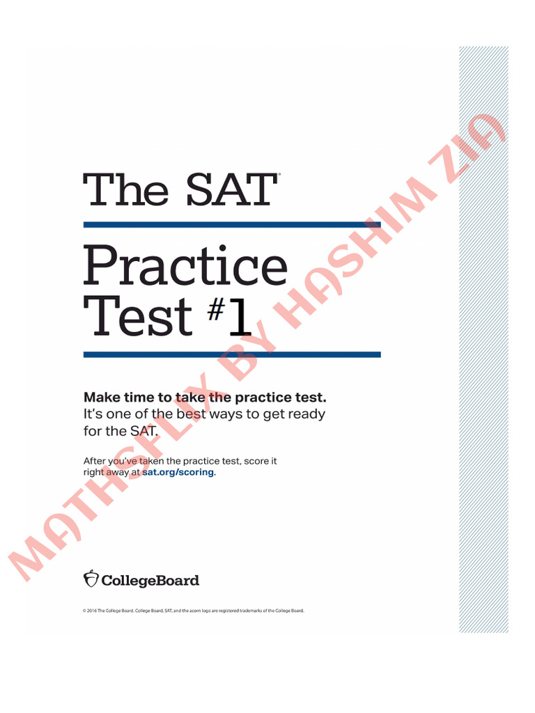 Sat Practice Tests | PDF