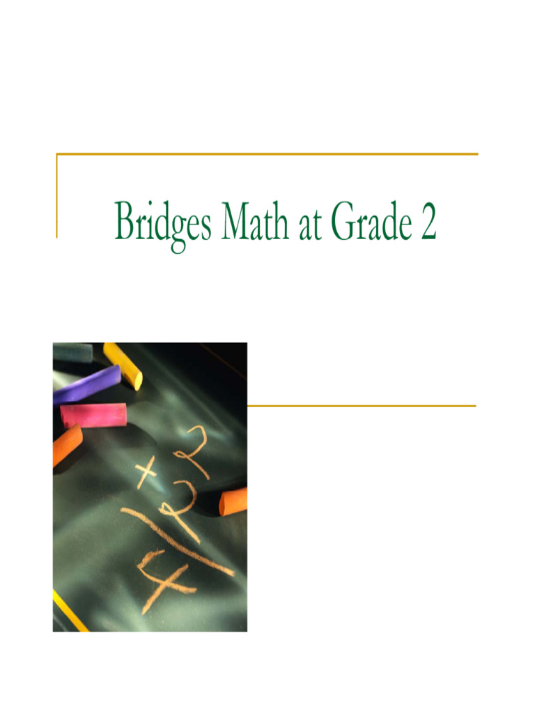 Grade 2 Bridges Math Program | PDF | National Council Of Teachers Of ...