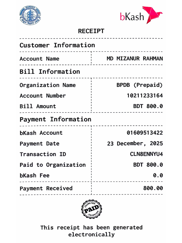Biddut Bill Ra | PDF